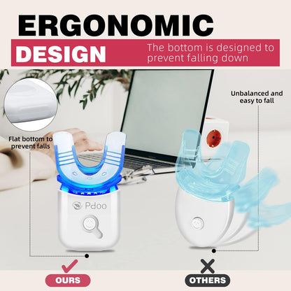 Kit Blanqueamiento Dental LED + 10 Bolígrafos de Gel - PDOO