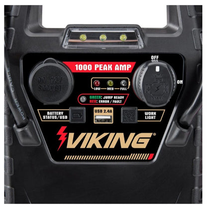 Arrancador Portátil de Batería 1000A con Compresor de Aire 150 PSI - Viking (Sin Caja)
