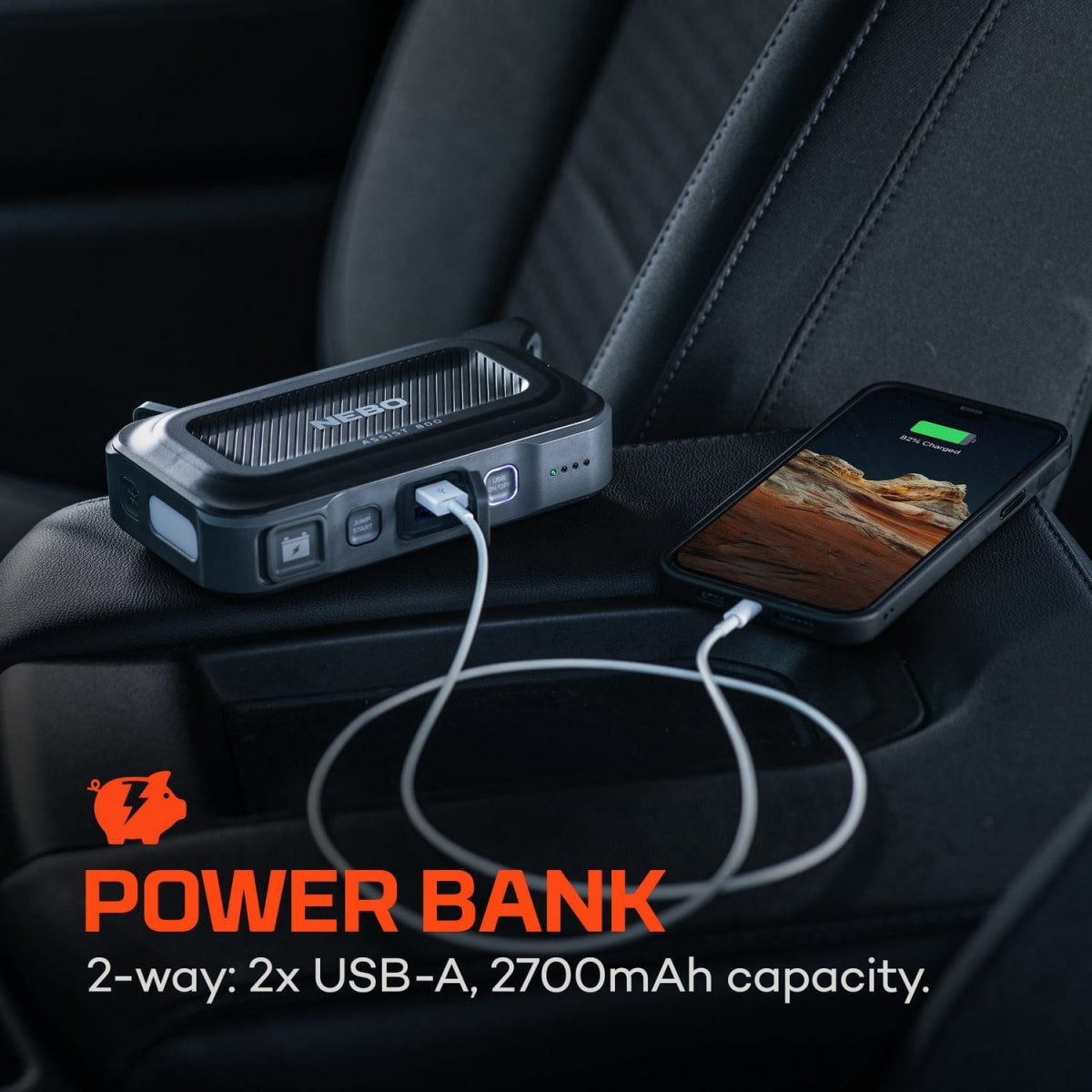 Arrancador 800A y Power Bank Portátil 3 en 1 - Nebo (Caja abierta)
