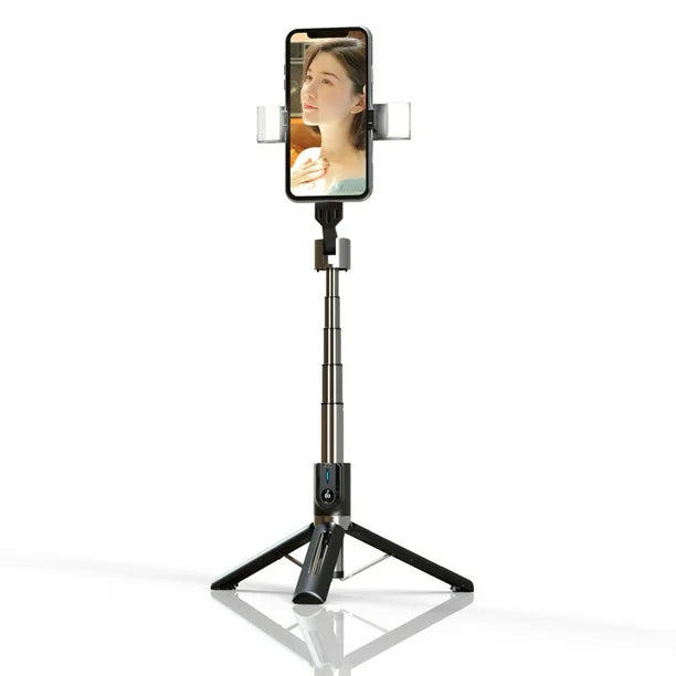 Selfie Stick Tripié con Luz 1.14 m Dual Bluetooth P96D-2  Firm & Steady
